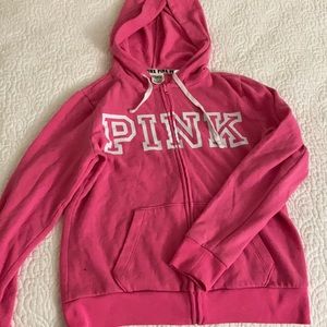Victoria secret pink    pink full-zip jacket
